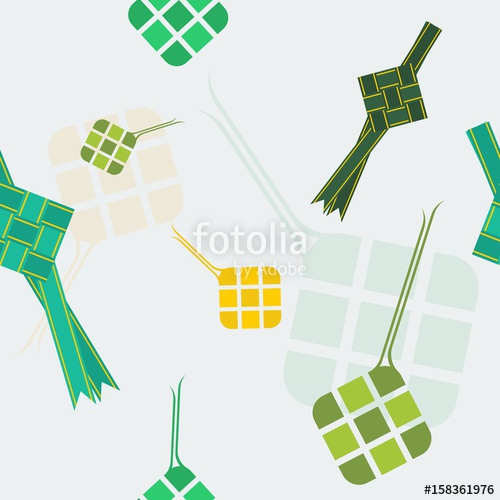 500x500 Editable Indonesian Or Malaysian Ketupat Vector Illustration