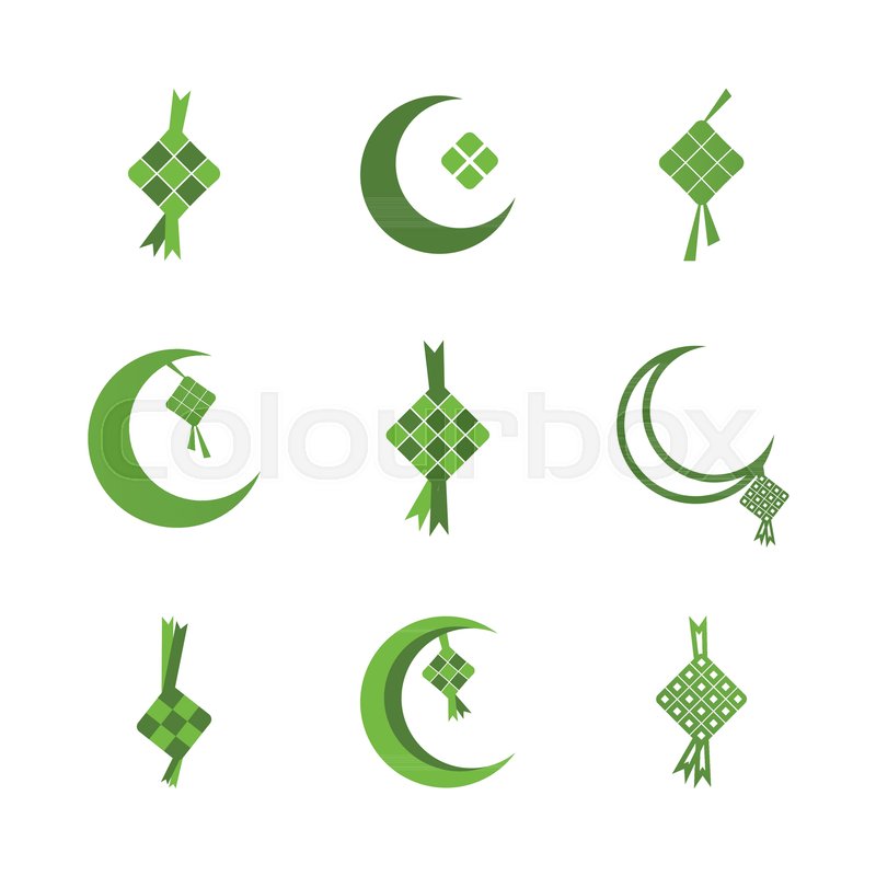 800x800 Ketupat Eid Al Fitr Ramadan Stock Vector Colourbox