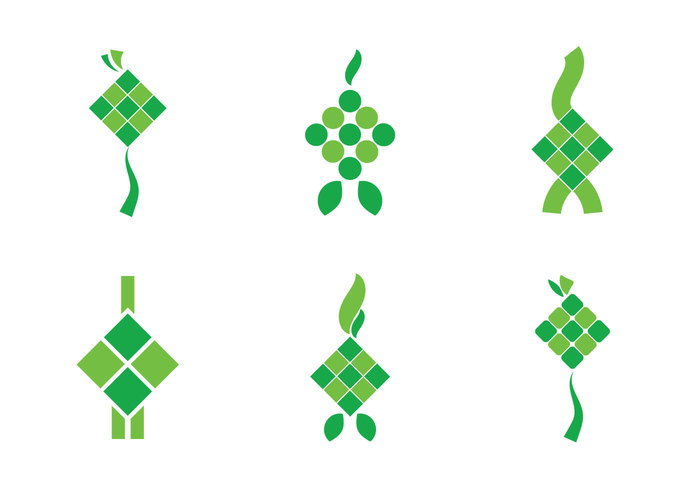 700x490 Free Ketupat Vector Icon