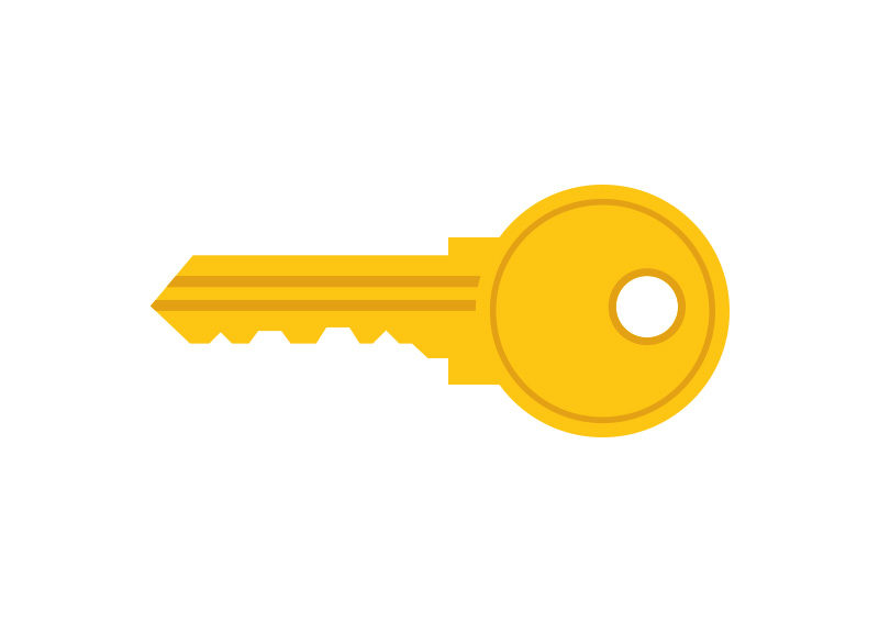 800x566 Key Free Flat Vector Icon