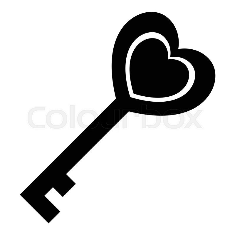800x800 Love Key Icon Simple Illustration Of Stock Vector Colourbox