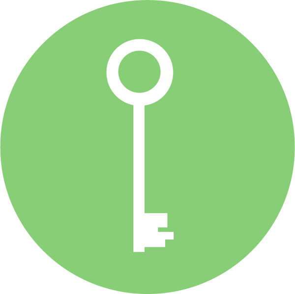 600x599 Round Key Icon Free Vector In Adobe Illustrator