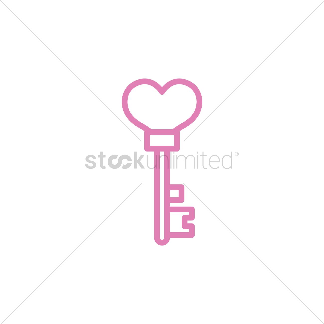Love Key Vector Image 1300x1300 Love Key Vector Image