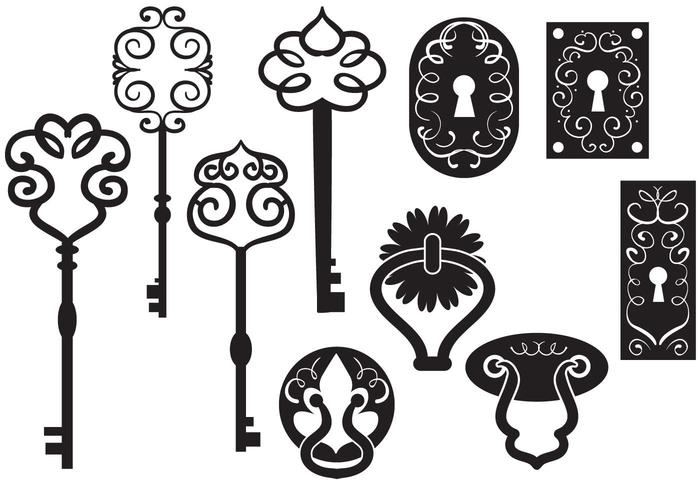 700x490 Free Keys Vectors