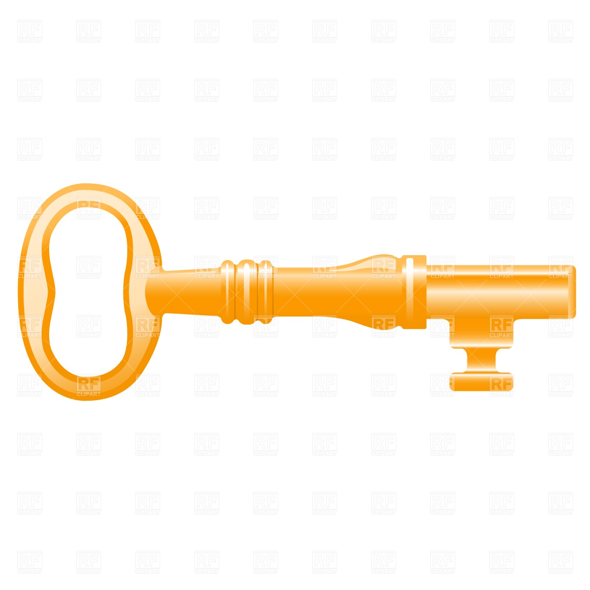 1200x1200 Old Golden Key Vector Image Of Objects Prague