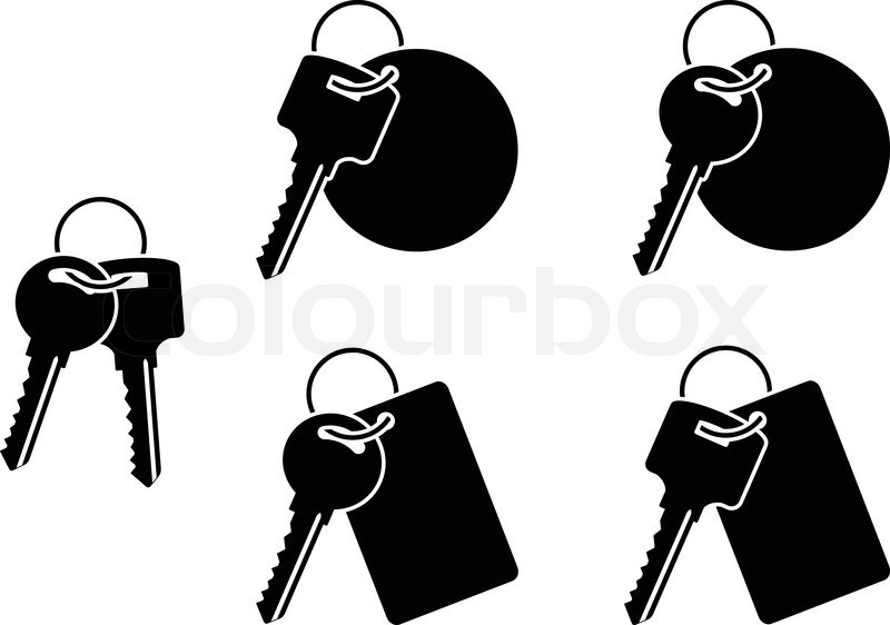 800x562 Set Of Keys Fifth Variant Vector Stock Vector Colourbox