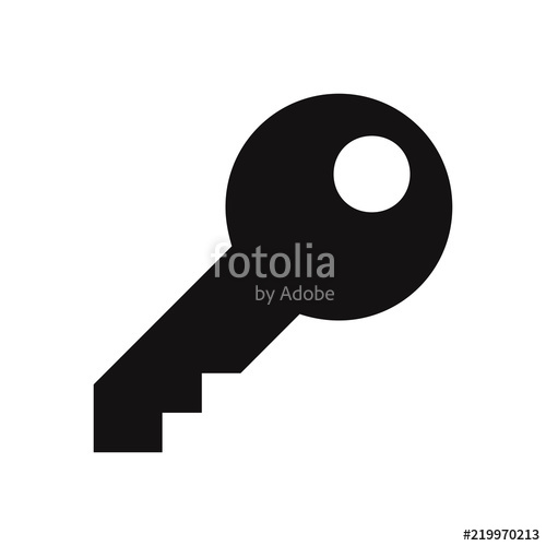 500x500 Key Vector Icon Stock Image And Royalty Free Vector