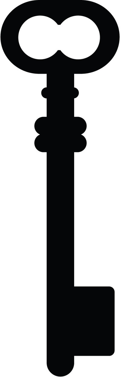 400x1242 Skeleton Key Clipart