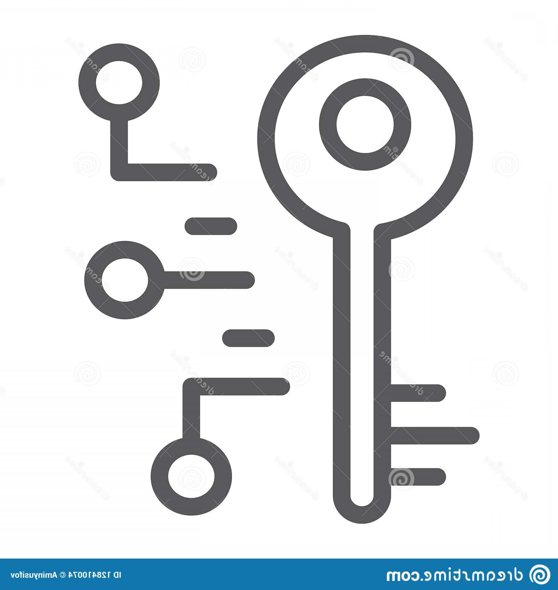 Digital Key Line Icon Security Safety Key Sign Vector Graphics 1920x2028 Digital Key Line Icon Security Safety Key Sign Vector Graphics