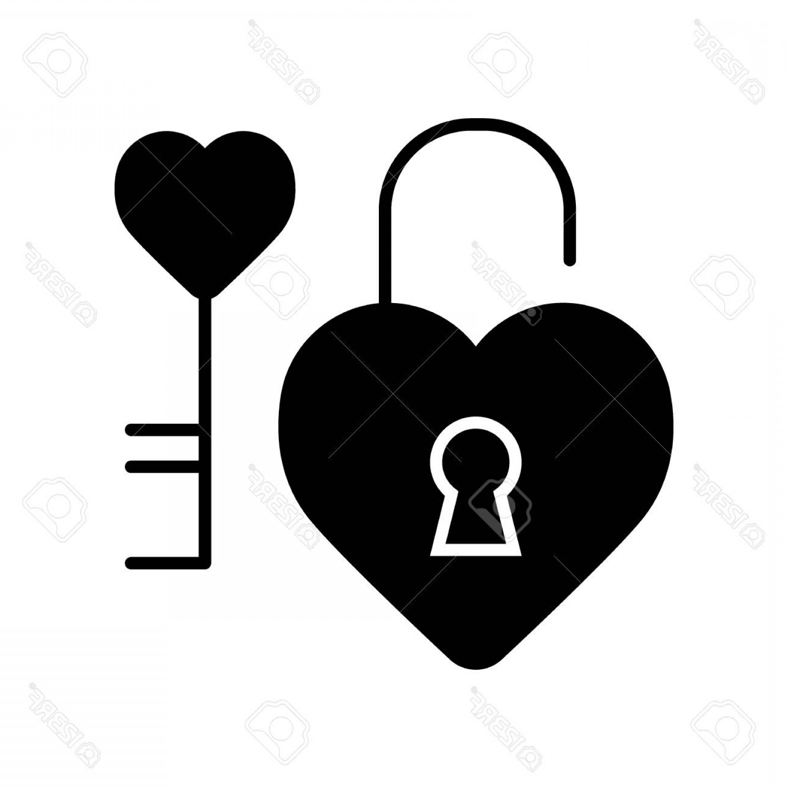 1560x1560 Heart Key Vector Catchsplace