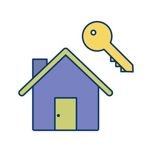 490x490 House Key Vector Icon