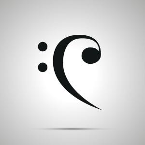 300x300 Bass Key Vector Icon Isolated Clef Silhouette Sign Gm Hoodamathrun
