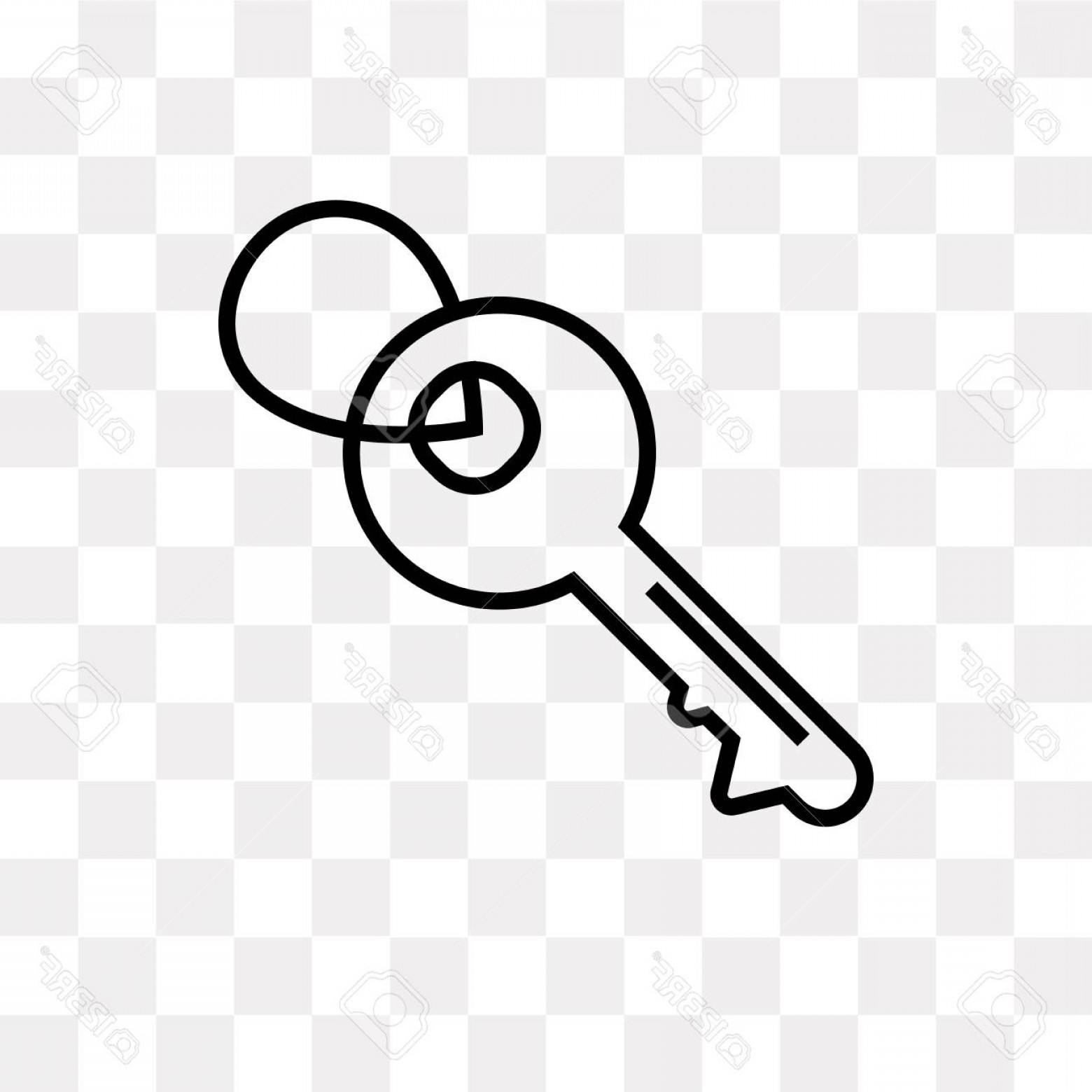 1560x1560 Photostock Vector Tiny Key Vector Icon Isolated On Transparent