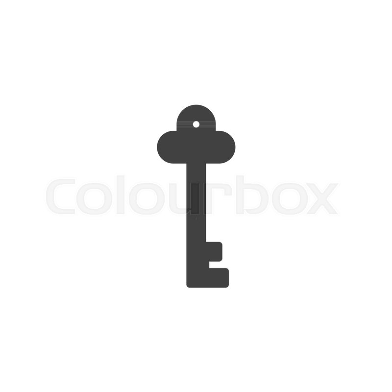 800x800 Vintage Key Vector Icon Filled Flat Stock Vector Colourbox