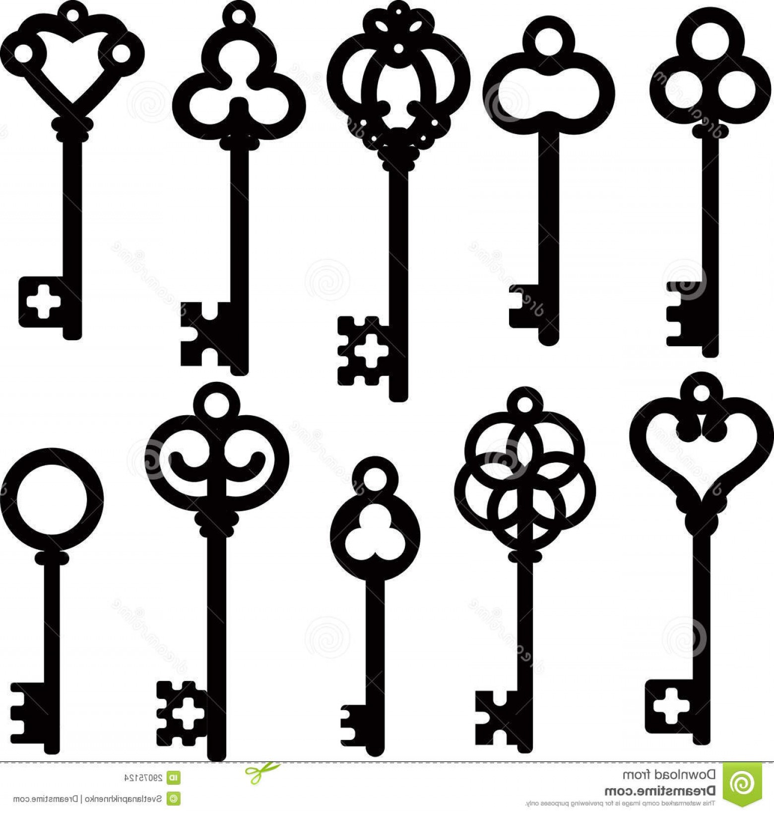 White Skeleton Key Vector Cultracing 1560x1641 White Skeleton Key Vector Cultracing