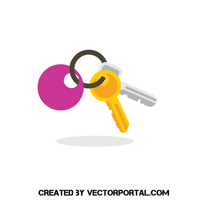 Couple Of Keys Vector Image 660x660 Couple Of Keys Vector Image