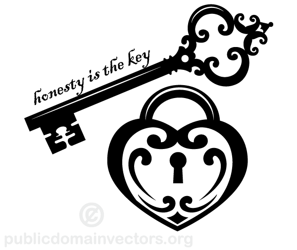 Honesty Is The Key Vector Art 600x505 Honesty Is The Key Vector Art