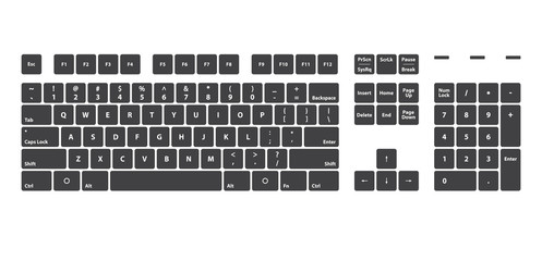497x240 Full Keyboard Keys For Pc Latin