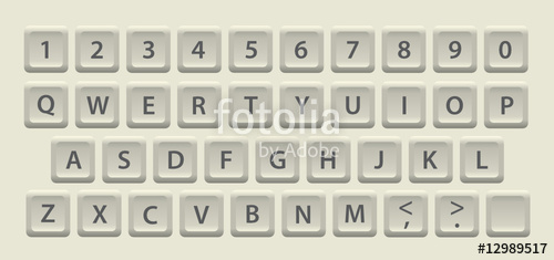 500x235 Qwerty Keyboard Keys