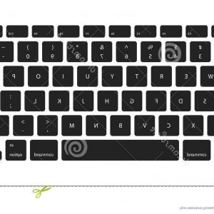 300x300 Vector Keyboard Keys Stickers Computer Buttons Template Letters