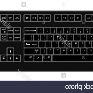 300x300 White And Black Computer Keyboard Keys Vector Clipart Soidergi