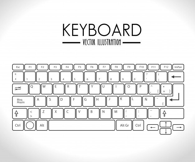 626x522 Hands Typing On Keyboard Vector Free Download