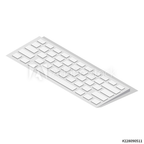 500x500 Keyboard Icon Set Isometric Set Of Keyboard Vector Icons For Web