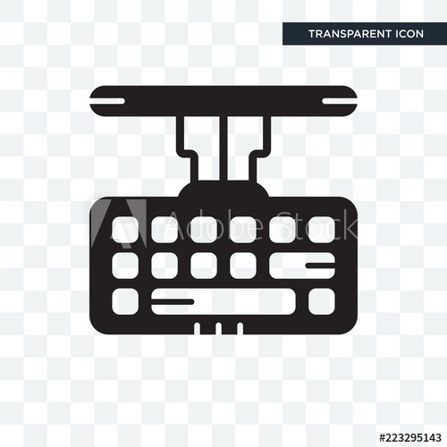 500x500 Keyboard Vector Icon Isolated On Transparent Background, Keyboard