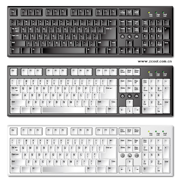600x610 Exquisite Keyboard Vector Material Free Vectors Ui Download