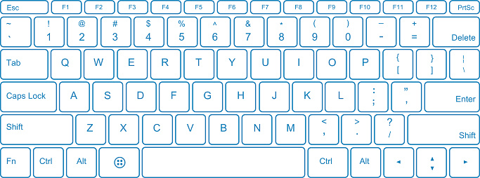 683x254 Keyboard Clipart
