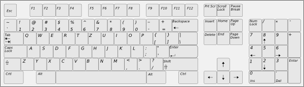 600x172 Keyboard Clip Art