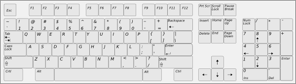 600x172 Keyboard Clipart