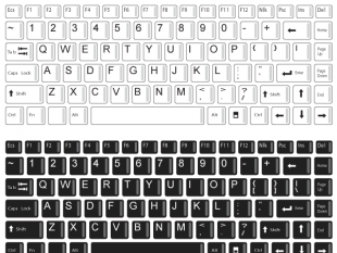 310x233 Notebook Keyboard Vector Free Free Vectors Ui Download