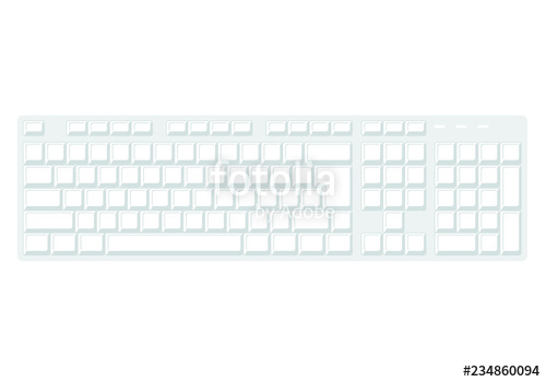 500x350 Computer Keyboard Vector Image For Illustration Stock Image