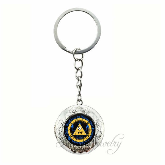 640x640 Key Chain Ring Vector Of The Bill Cipher Wheel Seen At The End