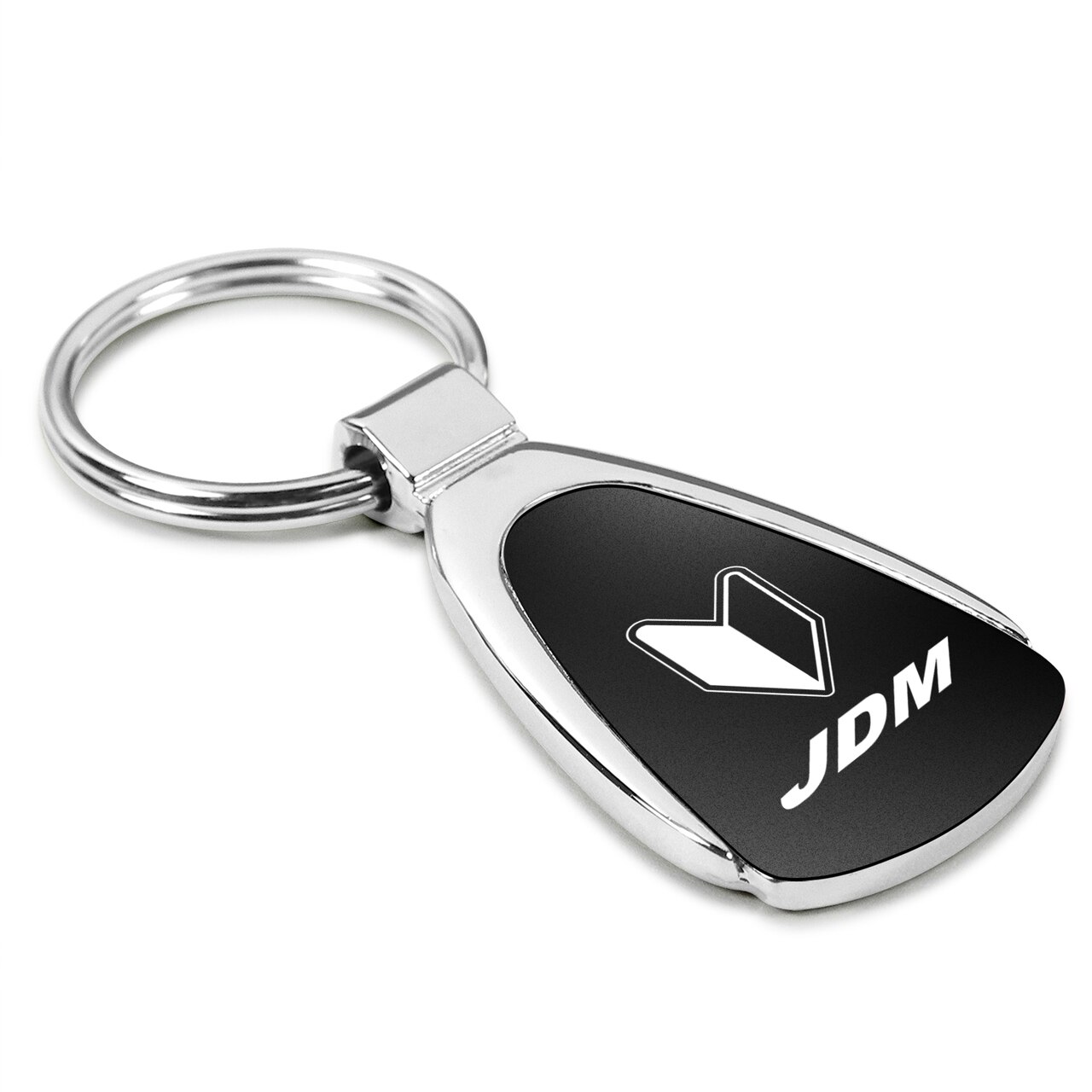 1280x1280 Jdm Vector Wakaba Leaf Black Tear Drop Key Chain