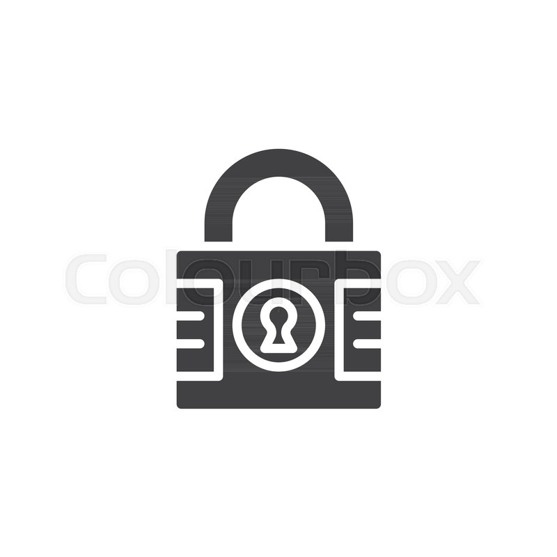 Padlock With Keyhole Vector Icon Stock Vector Colourbox 800x800 Padlock With Keyhole Vector Icon Stock Vector Colourbox