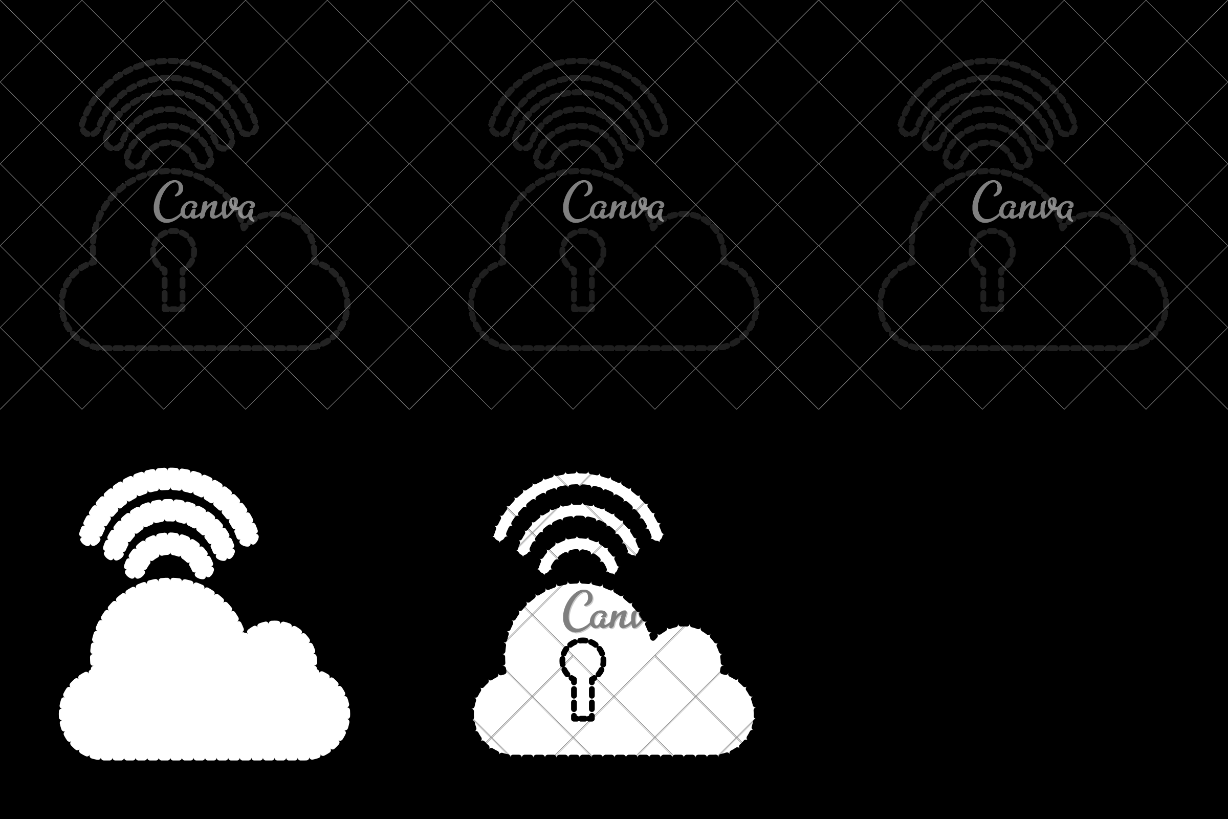 Cloud Computing Keyhole Vector Icon Illustration 2400x1600 Cloud Computing Keyhole Vector Icon Illustration