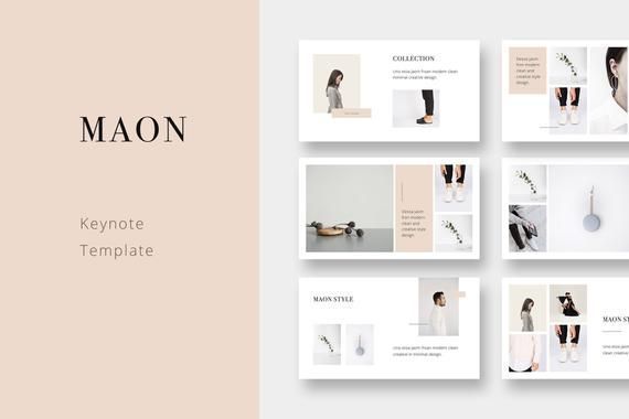 570x380 Vector Minimalistas Maon Modern Keynote Template