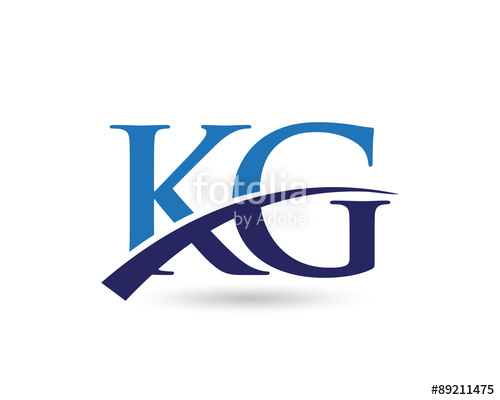 500x400 Kg Logo Letter Swoosh Stock Image And Royalty Free Vector