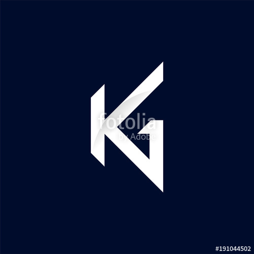 500x500 Letter Logo Kg Logo Stock Image And Royalty Free Vector