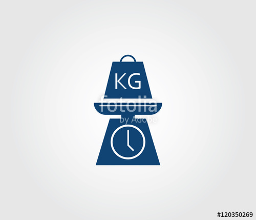500x429 Scale With Kg Weight Icon Stock Image And Royalty Free Vector