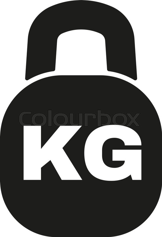 546x800 The Kilogram Icon Kg And Weight Stock Vector Colourbox