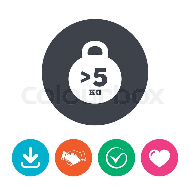 800x800 Weight Sign Icon More Than Kilogram