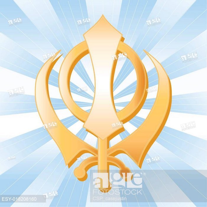 701x700 Sikh Symbol, Golden Khanda, Stock Vector, Vector And Low Budget