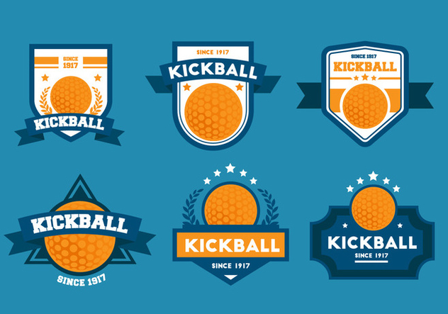632x443 Kickball Vector Badge Sets Free Vector Download Cannypic