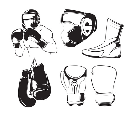 450x400 Kickboxing On Curated Vector Illustrations, Stock Royalty Free
