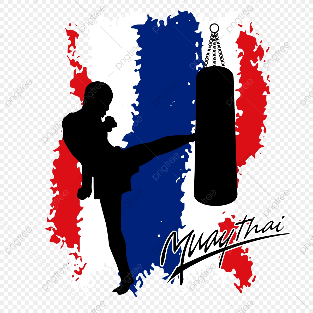 1200x1200 Muay Thai Design Illustration, Boxing, Sport Vector, Kickboxing