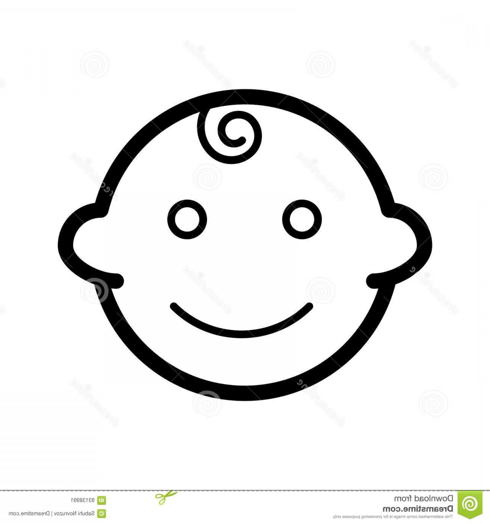 1560x1668 Baby Face Vector Black Catchsplace