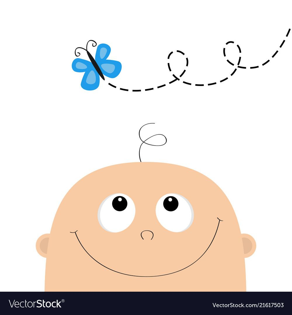 1000x1080 Baby Shower Greeting Card Template Kid Face Vector Image